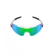 Spiuk - ochelari soare sport - Profit - rama alba - lentila oglinda albastra-verde cat. 3 + lentila transparenta