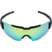 Spiuk - ochelari soare sport - Profit - rama neagra - lentila oglinda galbena cat. 3 + lentila transparenta