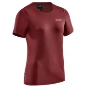 CEP - tricou tehnic - run shirt short sleeve W - dark red