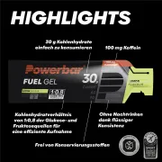 Powerbar - gel energizant Fuel 30, aroma lamaie si cafeina - 50ml