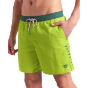 Arena - short inot barbati - Team Stripe Beach Boxer - Arctic-Lime-Mangrove