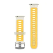 Garmin - curea silicon - Quick Release 20 - Translucent bone I Mango cu hardware argintiu