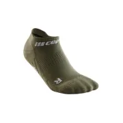 CEP - sosete compresie sub glezna - the run socks no show v4 - olive