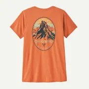 Patagonia - tricou - W Capilene Cool Daily Graphic Lands - Portocaliu