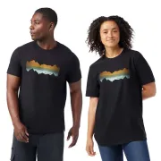 Smartwool - tricou merino - Mountain Horizon Short Sleeve Graphic Tee - Negru