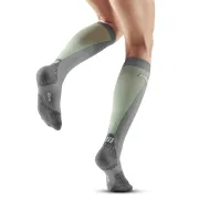 CEP - sosete compresie inalte - ultralight socks tall v3 - grey | lime