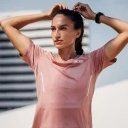 CEP - tricou tehnic - run shirt short sleeve W - rose