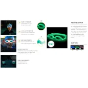 Finis - ochelari inot vizibilitate sporita pentru copii FlowGlows (Glow in the dark) Goggles - roz