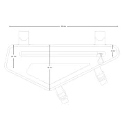 Apidura - geanta cadru bicicleta Backcountry 2.0 Frame Pack 2 litri - negru gri