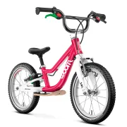 Bicicleta copii Woom 1 Go Plus cu roti 14" roz Hot Pink