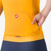 Castelli - tricou ciclism maneca scurta tailored fit - Espresso W Jersey - portocaliu