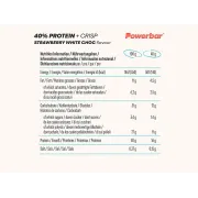 Powerbar - baton proteic - Protein+ 40% - capsuni ciocolata alba - 40g