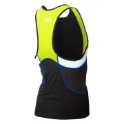 TYR - bluza triatlon fara maneci - Men's Competitor Tank - negru galben albastru