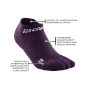 CEP - sosete compresie sub glezna - the run socks no show v4 - violet