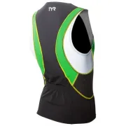 Men Competitor Singlet TYR negru-verde-galben