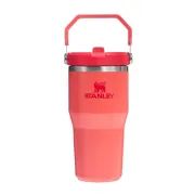 Stanley - termos tip sticla cu pai - IceFlow™ Flip Straw Tumbler - 0.6L - corai