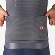 Castelli - tricou ciclism maneca scurta tailored fit - Espresso R--A/D Jersey - gri inchis Smokey