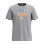 Smartwool - tricou merino - Fourteener Active Short Sleeve Graphic Tee - Gri