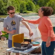 Smartwool - tricou merino - Long Weekend Short Sleeve Graphic Tee - Gri