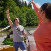 Smartwool - tricou merino - Long Weekend Short Sleeve Graphic Tee - Gri