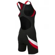 TYR - costum triatlon - Carbon Aeroback Trisuit W- negru rosu
