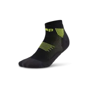 CEP - sosete compresie peste glezna - core run low cut 5.0 - black I lime