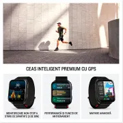 Garmin - Venu X1 - smartwatch cu GPS și AMOLED - Moss cu spate din titan argintiu și curea din nailon ComfortFit Moss