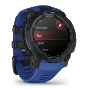 Garmin INSTINCT 3 - 45 mm AMOLED negru cu curea albastru inten | neagră - smartwatch robust cu GPS