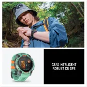 Garmin INSTINCT 3 - 45 mm AMOLED negru cu curea albastru inten | neagră - smartwatch robust cu GPS