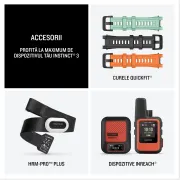 Garmin INSTINCT 3 - 45 mm AMOLED negru cu curea albastru inten | neagră - smartwatch robust cu GPS
