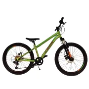 Bicicleta Copii DHS Sonic FS Disc - 24 inch, Verde