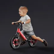 Bicicleta Copii QPlay Spark - 12 Inch, Rosu
