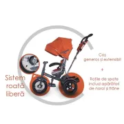 Tricicleta Copii Multifunctionala Coccolle Giro Plus - Caramiziu