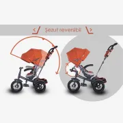 Tricicleta Copii Multifunctionala Coccolle Giro Plus - Caramiziu