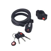 Antifurt Bicicleta P2R SPIRO - 12 x 1500 mm, Negru