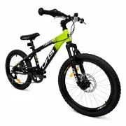 Bicicleta Copii Dhs Terrana 2023, model 2026 - 20 Inch, Negru-Verde