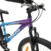 Bicicleta Copii Dhs Terrana 2423, model 2026 - 24 Inch, Violet-Albastru
