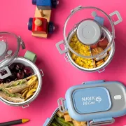 Caserola rotunda Nava We care 850 ml albastru