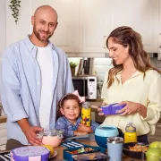 Caserola rotunda Nava We care 850 ml albastru