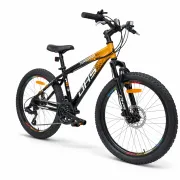 Bicicleta Copii Dhs Terrana 2423, model 2026 - 24 Inch, Portocaliu-Negru