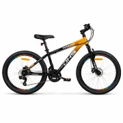 Bicicleta Copii Dhs Terrana 2423, model 2026 - 24 Inch, Portocaliu-Negru