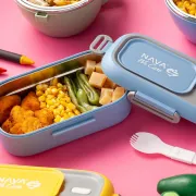 Lunchbox Nava We care 800 ml albastru