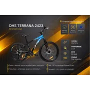 Bicicleta Copii Dhs Terrana 2423, model 2026 - 24 Inch, Albastru-Negru