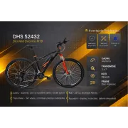 Bicicleta electrica MTB DHS 52432 - 29 inch, L, Negru