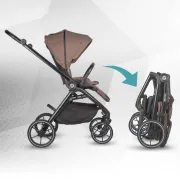 Carucior modular 2in1 Coccolle Serry Light taupe+ Scoica auto iSize Coccolle Knox Black