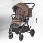 Carucior modular 2in1 Coccolle Serry Light taupe+ Scoica auto iSize Coccolle Knox Black