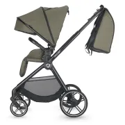 Carucior modular 4in1 Coccolle Lissia Moss green cu Scoica auto iSize Coccolle Knox Black si Baza isofix iSize Coccolle Knox