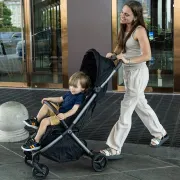 Carucior sport Qplay GRAV cu pliere automata, Negru