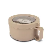 Recipient rotund pentru alimente din oțel inoxidabil "We Care", bej, 850ml