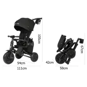 Tricicleta ultrapliabila Qplay Nova MAX Negru